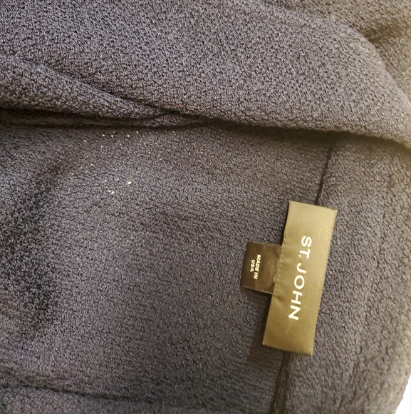 Saint John Dark Blue Sweater / Jacket With Gold Buttons - Picture 7 of 8